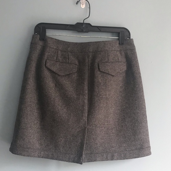 LOFT Wool Blend Wrap Skirt 6P - Picture 2 of 4